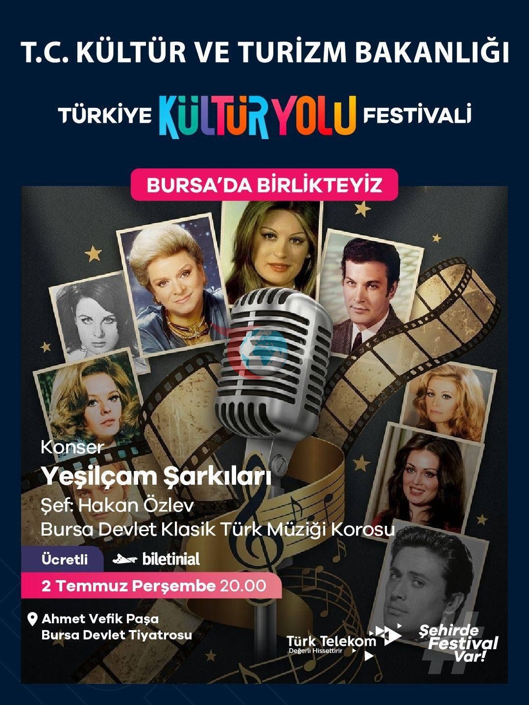 Tรผrkiye Kรผltรผr Yolu Festivali Bursa'da: Dokuz gรผn boyunca sรผrecek ลรถlen baลlฤฑyor