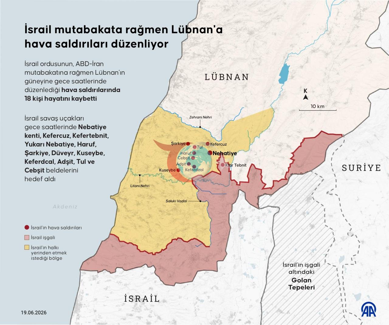 İsrail razılaşmaya baxmayaraq, Livana hücumlarını davam etdirir.