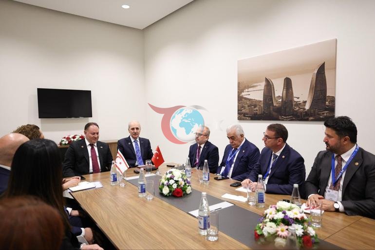 TBMM Başkanı Kurtulmuş, KKTC Cumhuriyet Meclisi Başkanı Öztürkler ile görüştü