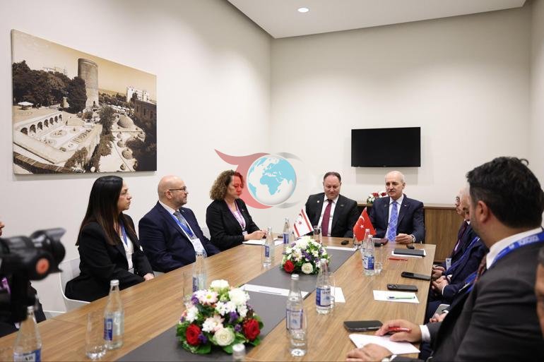 TBMM Başkanı Kurtulmuş, KKTC Cumhuriyet Meclisi Başkanı Öztürkler ile görüştü