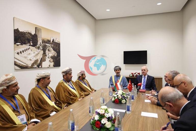 TBMM Baลkanฤฑ Kurtulmuล Umman ลura Meclisi Baลkanฤฑ Al Maawali ile bir araya geldi