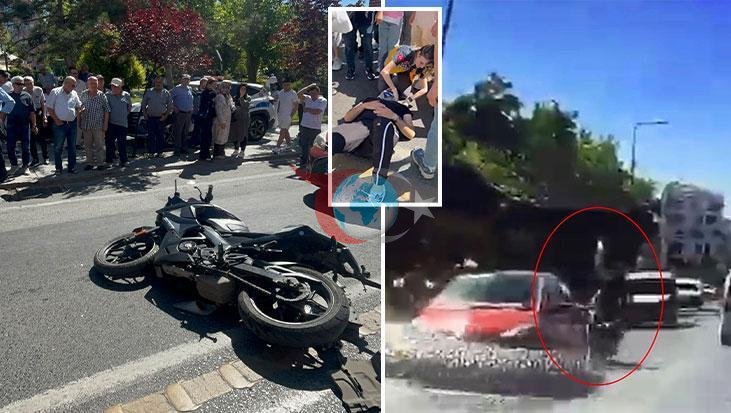 Tekirdağ'da Trafik Kazası: Motosiklet İki Araçla Çarpıştı