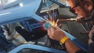 Özünü yığdığı avtomobil sona çatdı