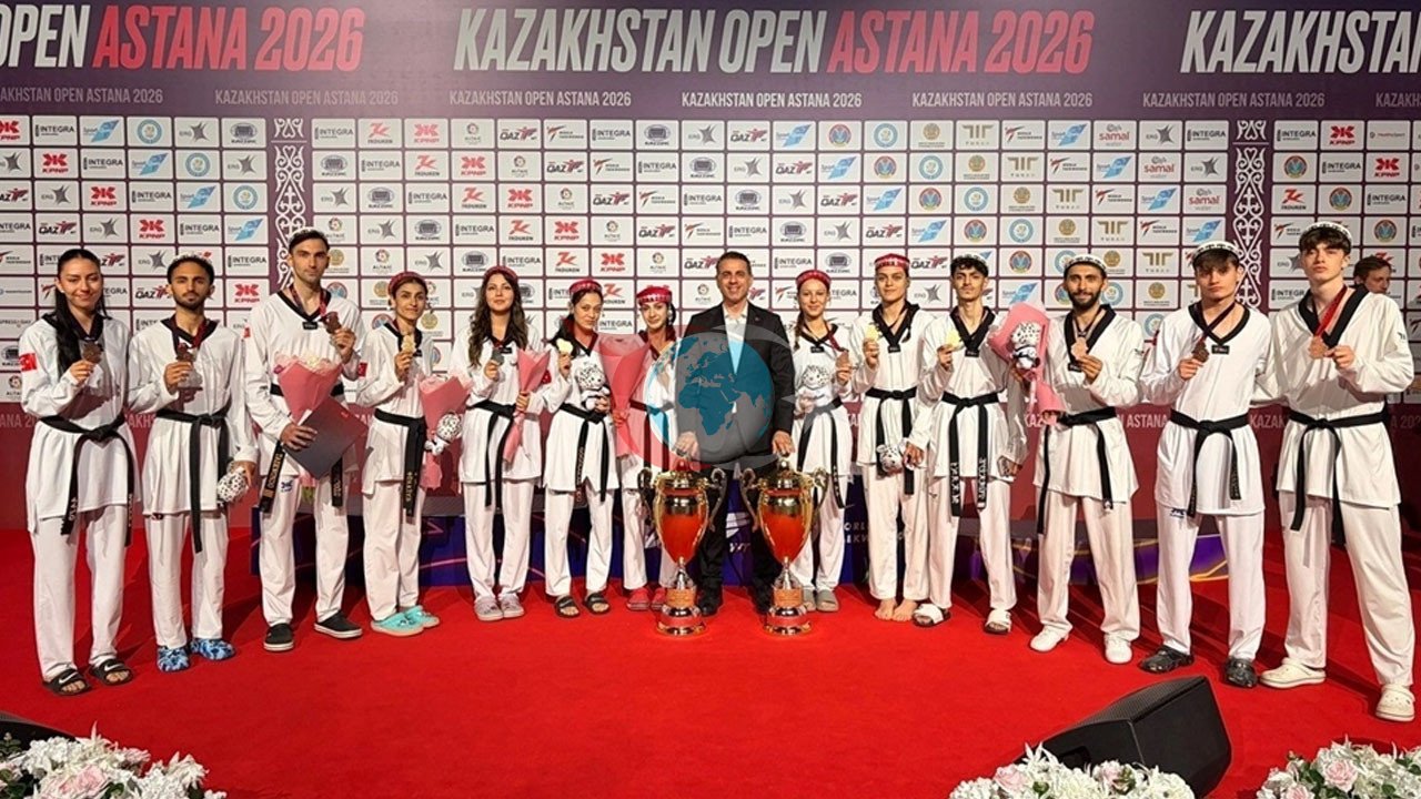 Genç Türk Tekvandocular Kazakistan'da Madalya Yağmuru Yaşadı