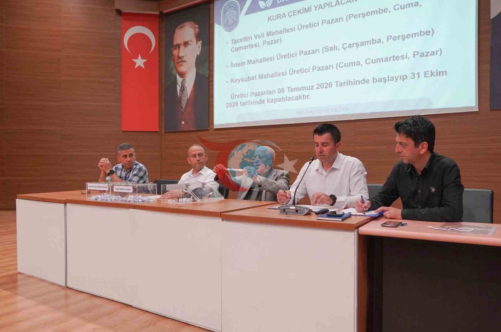 Melikgazi'de Üretici Pazarı İçin Kura Çekimi Tamamlandı