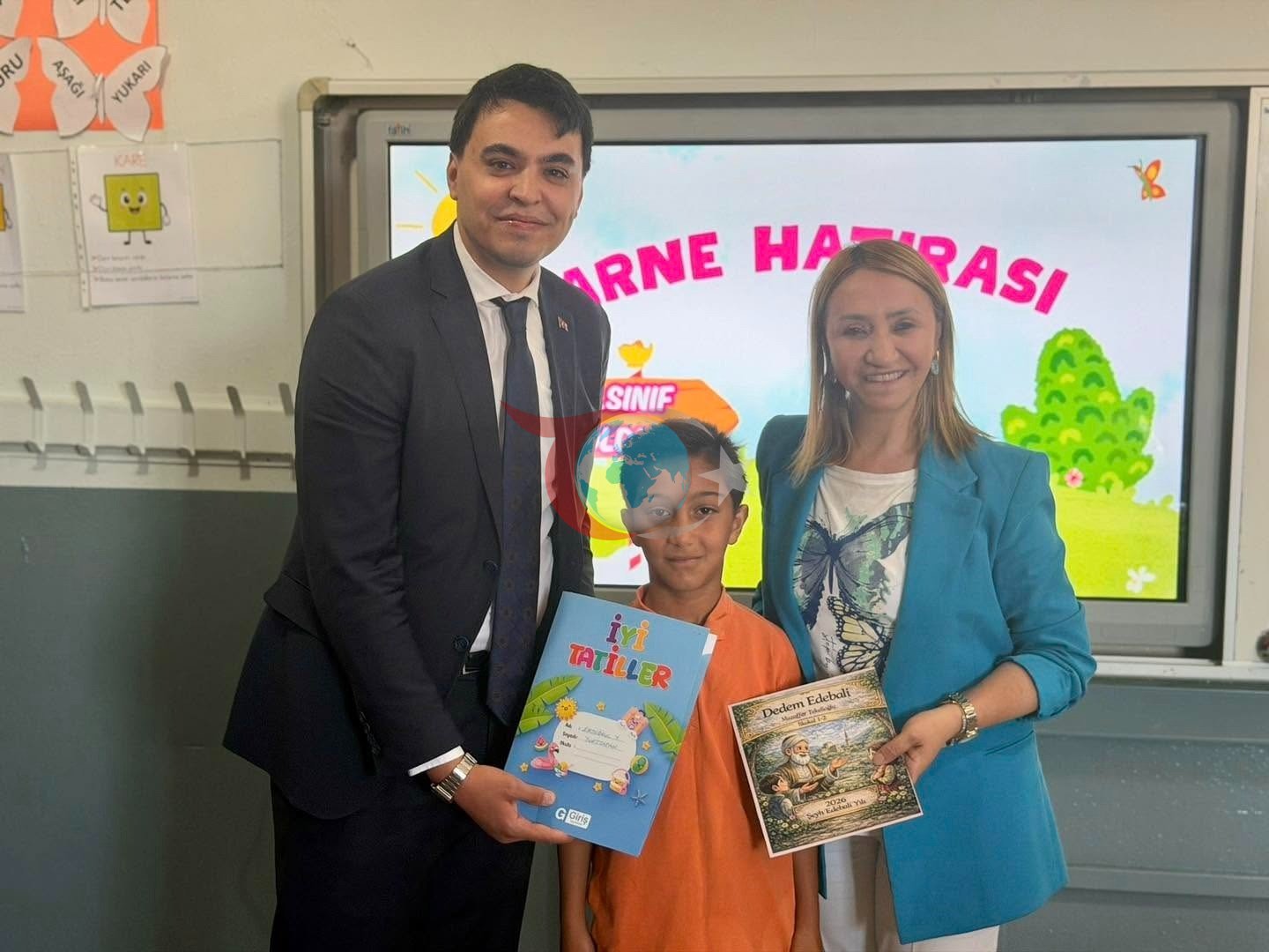 Pazaryeri'nde Öğrenciler Tatil Heyecanıyla Uğurlandı