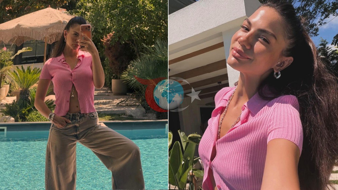 Demet Özdemir'in Bahçeden Pembe Paylaşımı Sosyal Medyada İlgi Odağı Oldu