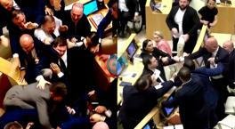 Parlament qarışdı, millət vəkilləri dava etdi! Olimpiya çempionu ağır atlet də qatıldı 
