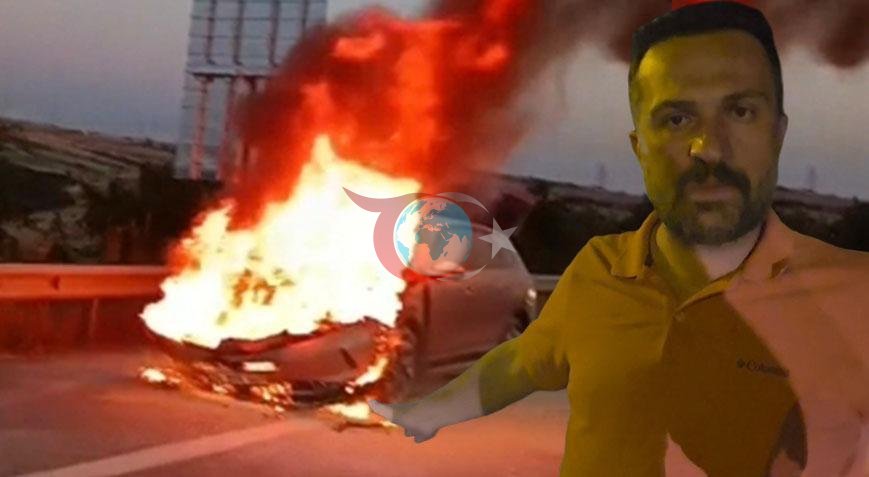 Kuzey Marmara Otoyolu'nda Korkutan Araç Yangını