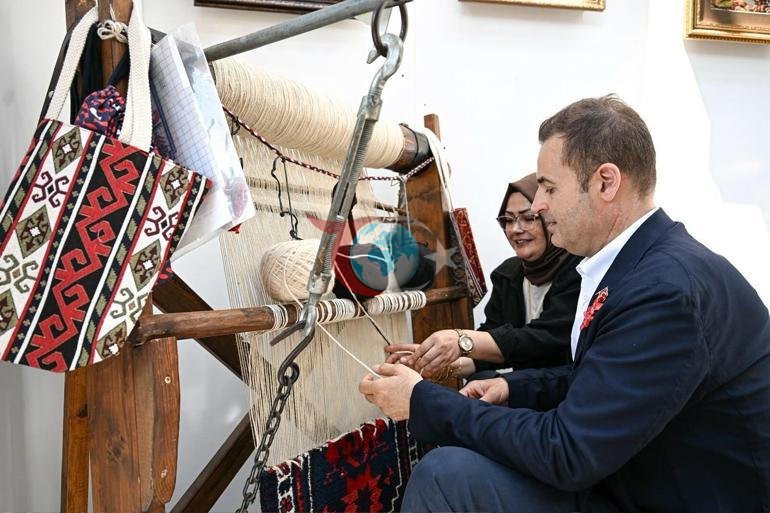 BALMEK kursiyerlerinin el emeği ürünleri sergilendi