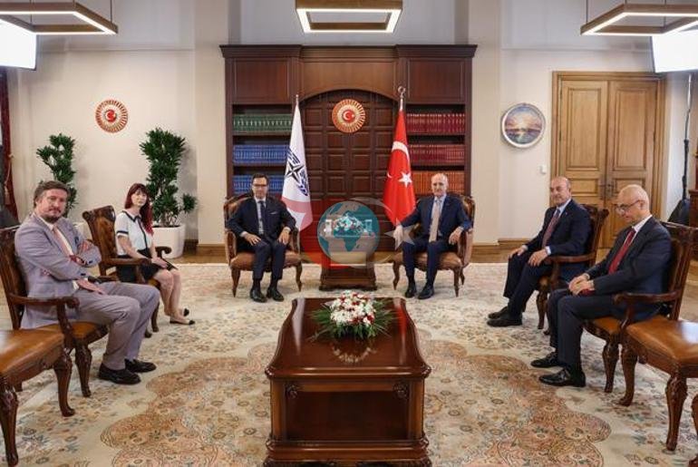TBMM Başkanı Kurtulmuş, NATO PA Başkanı Perestrello ile görüştü