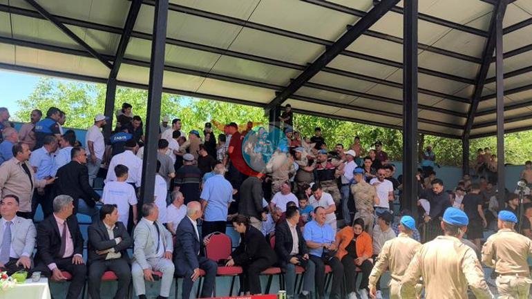 Kahramanmaraşta olaylı güreş festivali Jandarma müdahale etti