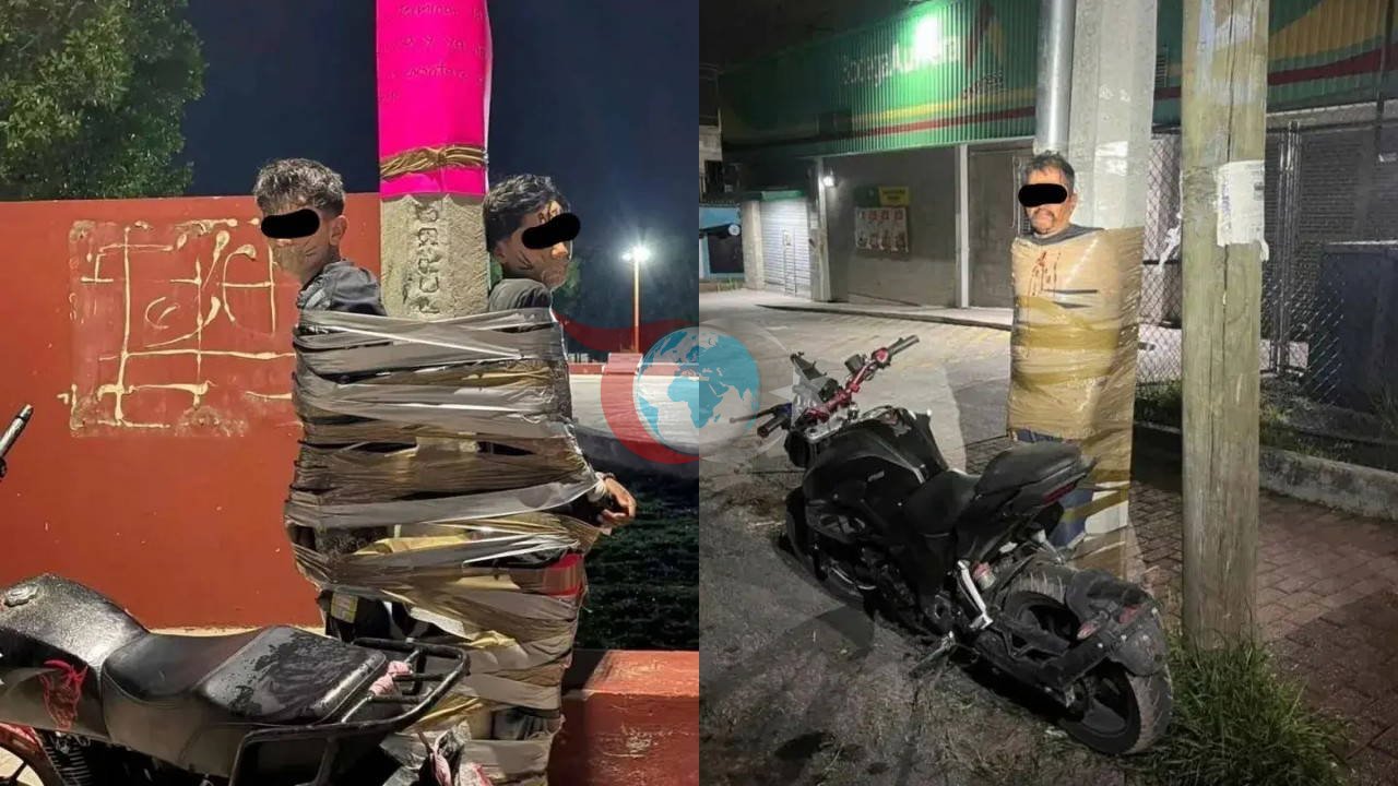 Meksika'da 'Gizemli Adalet': Suçlular Direklere Bantlanıyor