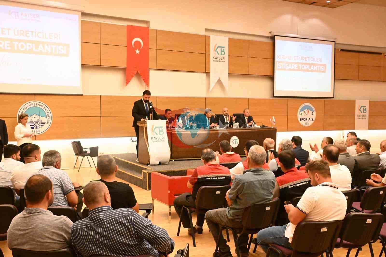 Kayseri'de Kırmızı Et Üreticileri İstişare Toplantısı Düzenlendi
