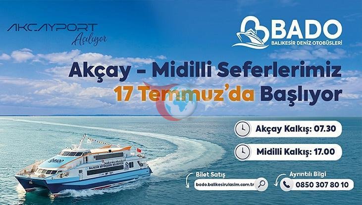 Akçay-Midilli Deniz Otobüsü Seferleri Başlıyor: İşte Sefer Tarihi, Bilet Fiyatları ve Detaylar