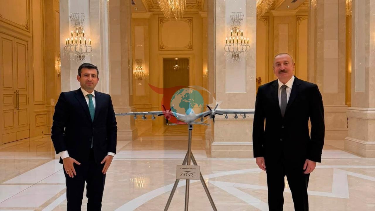 Aliyev, Baykar Yönetim Kurulu Başkanı Bayraktar'ı kabul etti