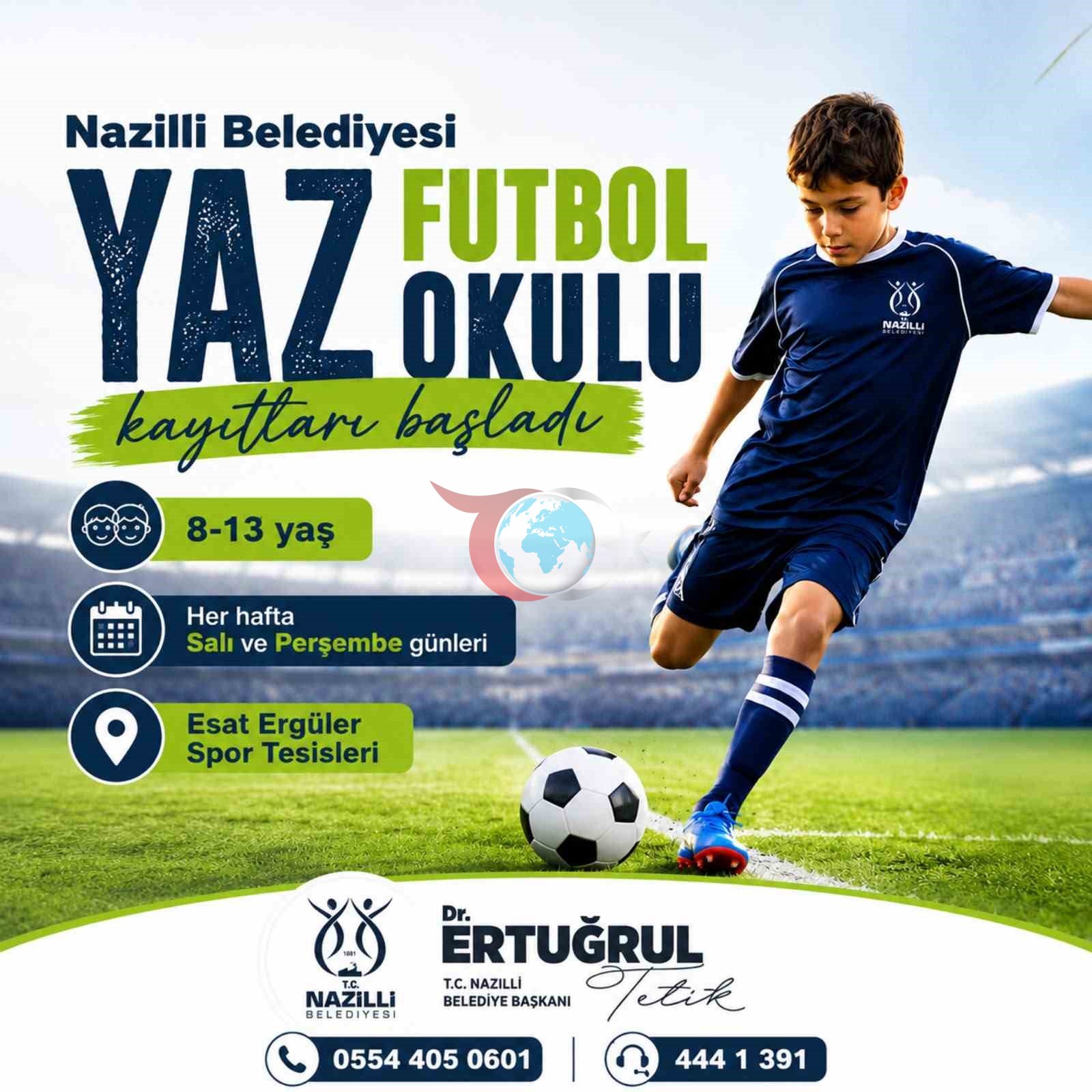 Nazilli Belediyesi Yaz Futbol Okulu Kayıtları Başladı: Geleceğin Yıldızları Sahaya İniyor