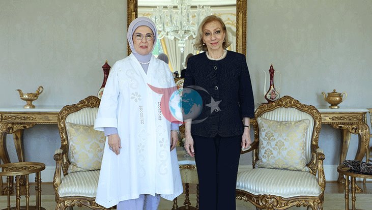 Emine Erdoğan, Lübnan Başbakanı'nın Eşi Sahar Selam'ı İstanbul'da Ağırladı