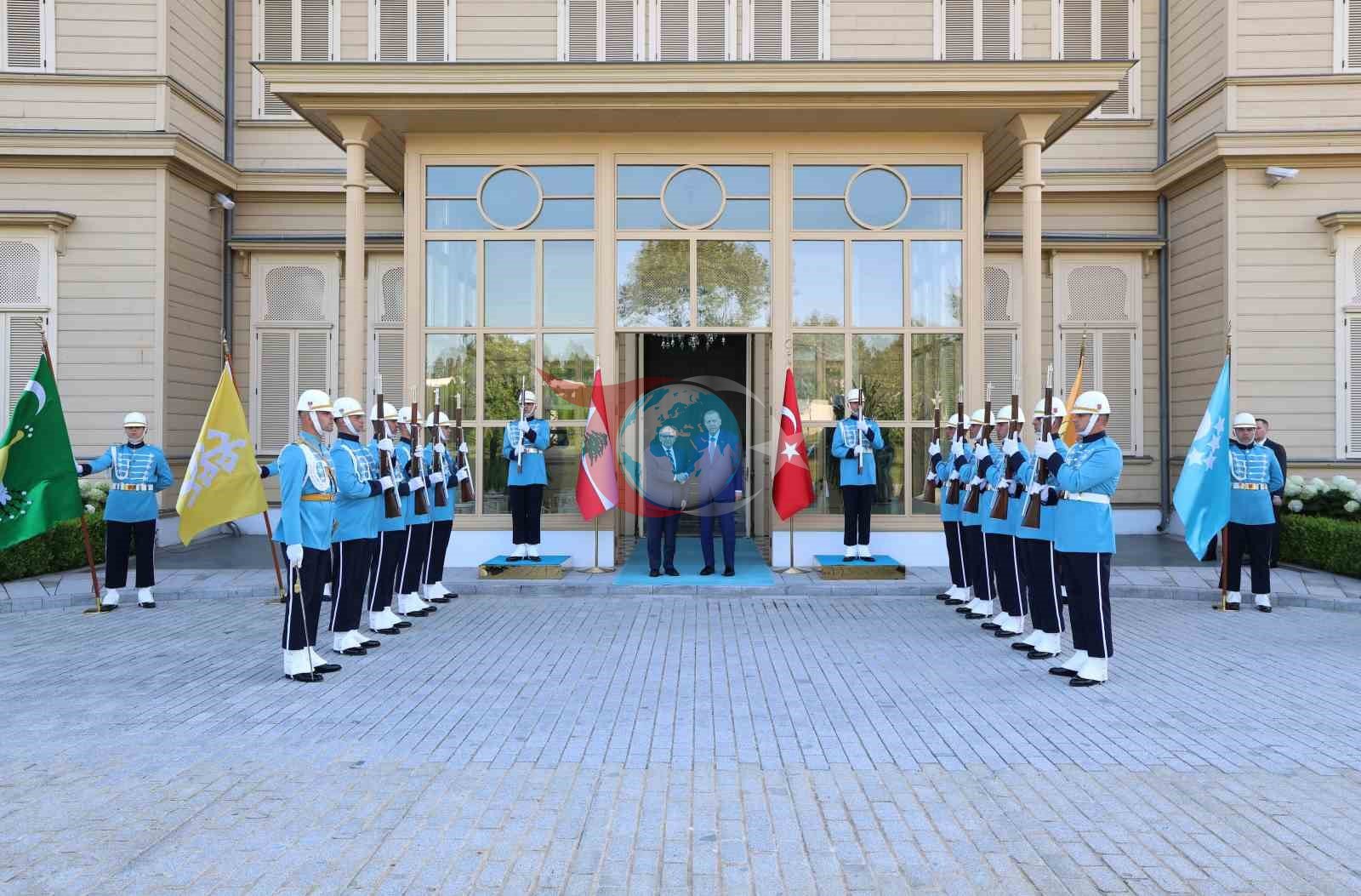 Cumhurbaşkanı Erdoğan, Lübnan Başbakanı Nevvaf Selam’ı Vahdettin Köşkü’nde Ağırladı