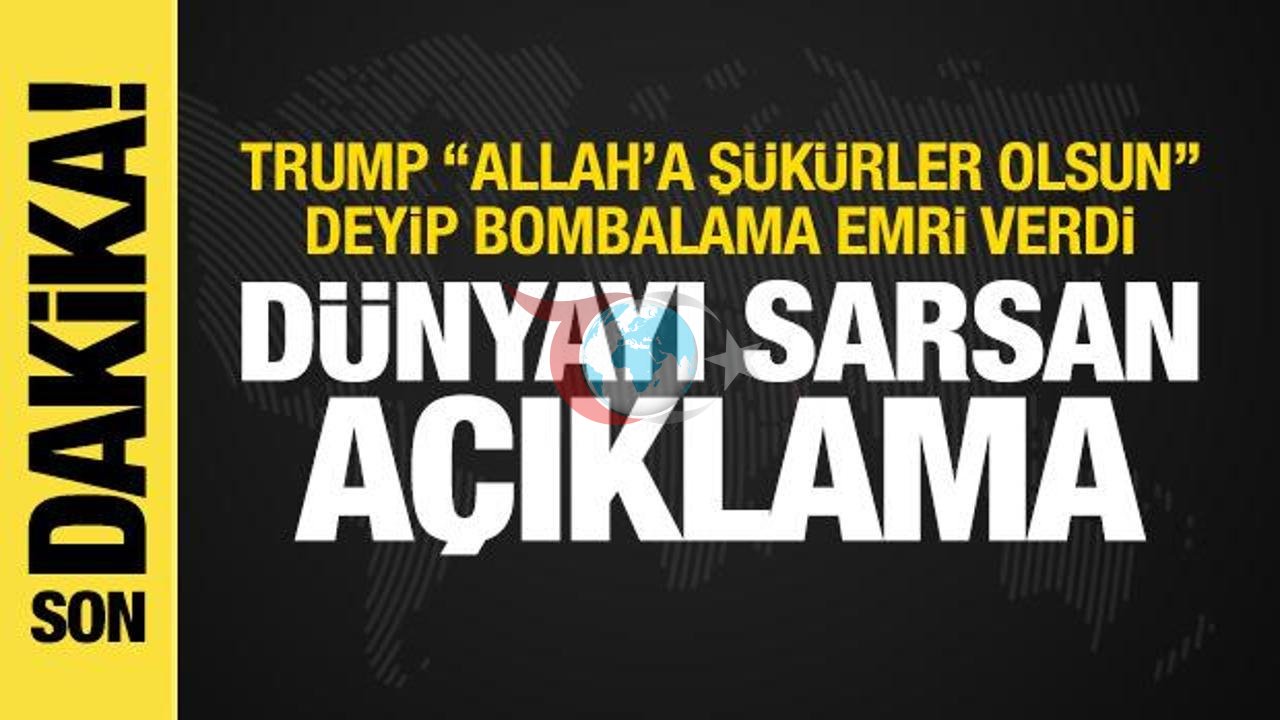 Trump'tan İran'a Gözdağı: Suikast Girişiminde Bulunulursa 1 Yıl Boyunca Bombalama Talimatı Verdi