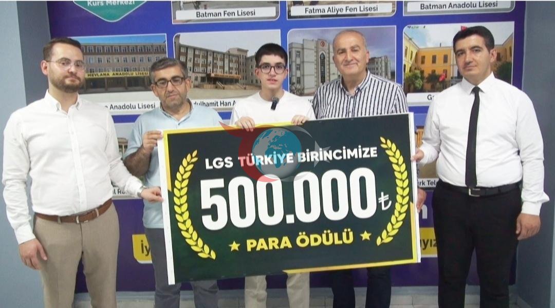LGS Şampiyonu Muhammed Emir Ezgin'e 500 Bin TL Ödül! İşte Başarısının Sırrı