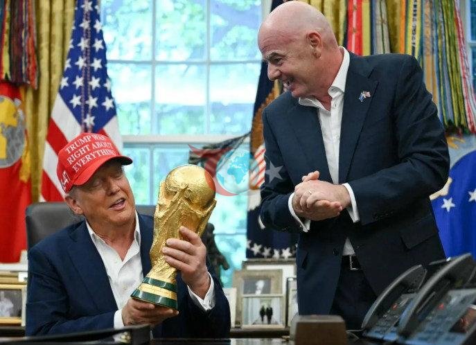 ABD Başkanı Donald Trump ve FIFA Başkanı Gianni Infantino