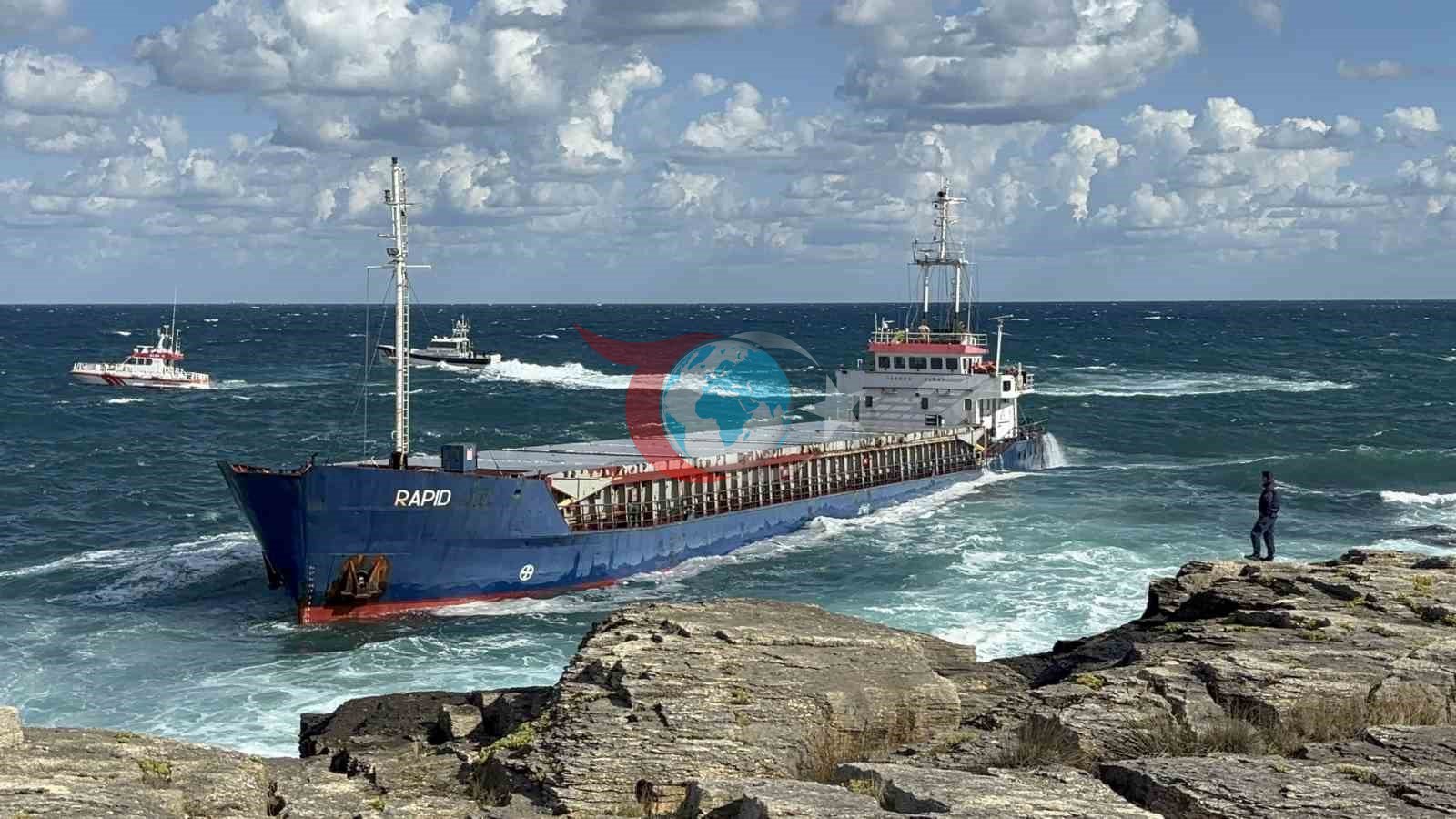 Kandıra'da Karaya Oturan "RAPID" Gemisi İcra Yoluyla Satışa Çıkarılıyor