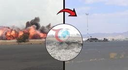 Suudi uçakları havalimanını vurdu! Yemen'den ilk görüntüler geldi