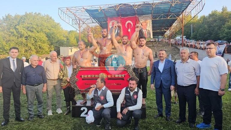 Dağköy yağlı güreşlerinde kavgalı yarı final