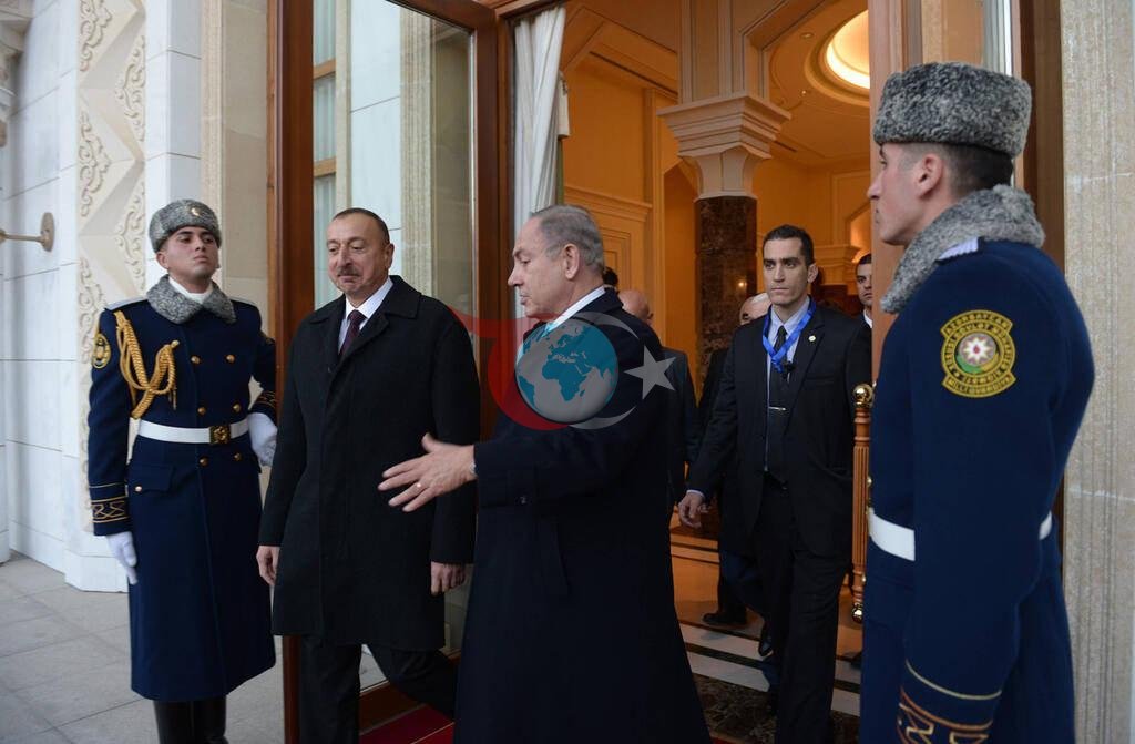 Prezident Ilhom Aliyev Isroil Bosh vaziri Binyamin Netanyaxu bilan.