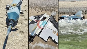 Istanbuldagi plyajda singan kamikadze dron topildi