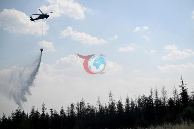 Ankarada yangın Alevler akaryakıt istasyonuna yaklaşınca alarm verildi