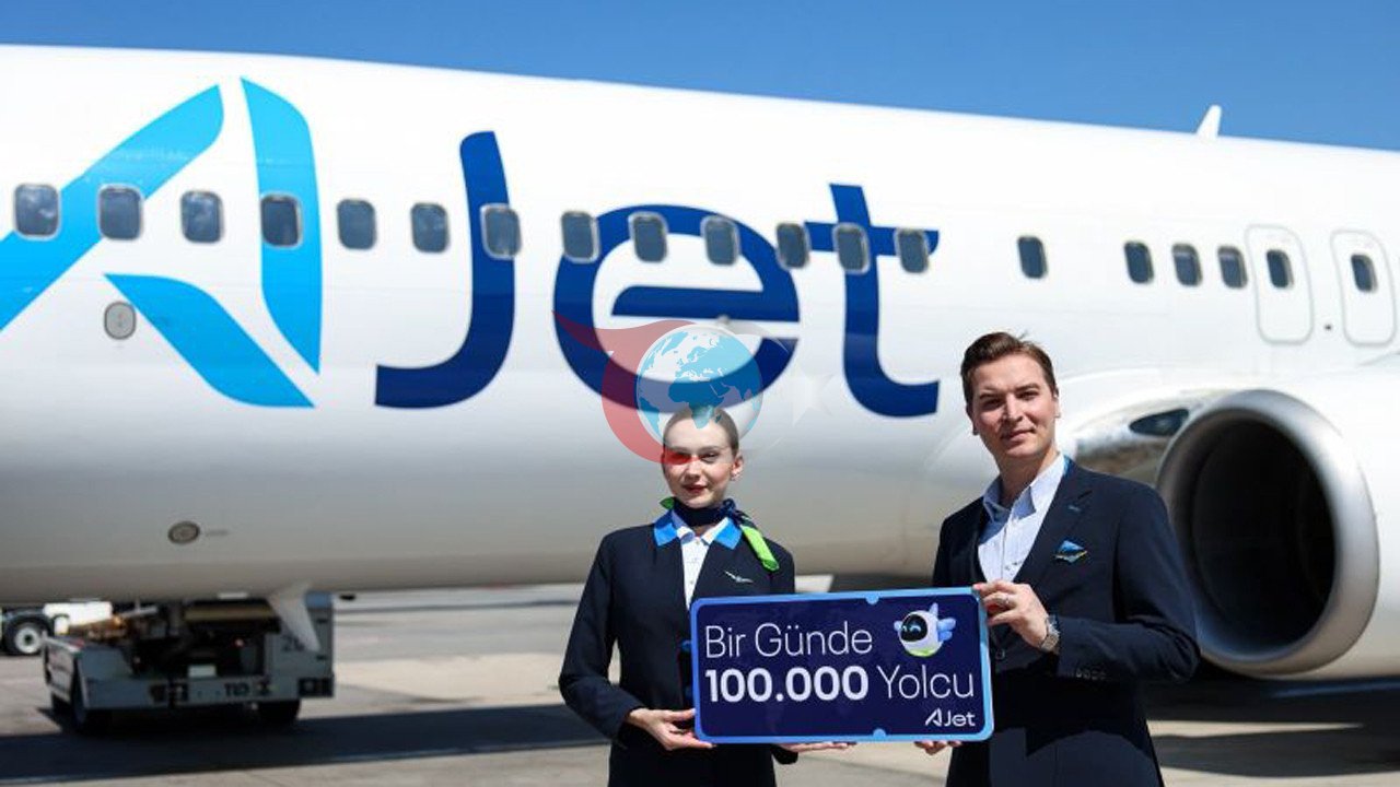 AJet'ten Tarihi Rekor: Bir Günde 101 Bin 545 Yolcu Taşındı
