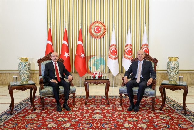 TBMM Başkanı Kurtulmuş, Kılıçdaroğlu ile görüştü - Resim: 0