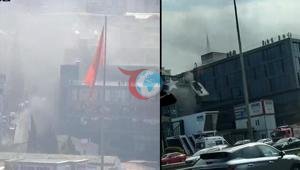 Pendikdə iş yerində yanğın. Qruplar sövq edildi