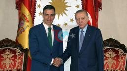 Cumhurbaşkanı Erdoğan, İspanya Başbakanı Pedro Sanchez ile görüştü