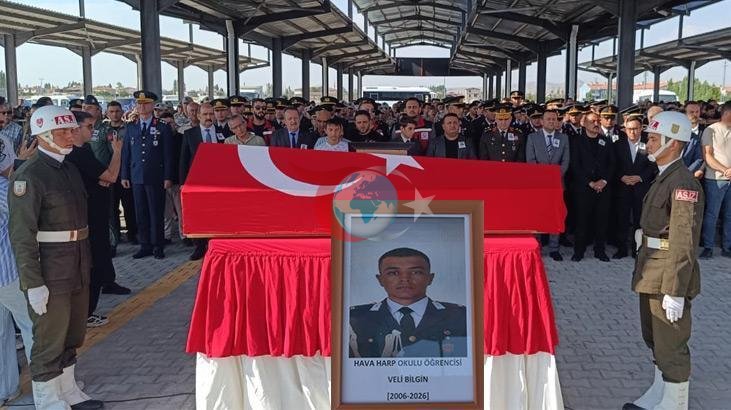Hava Harp Okulu Öğrencisi Veli Bilgin Son Yolculuğuna Uğurlandı