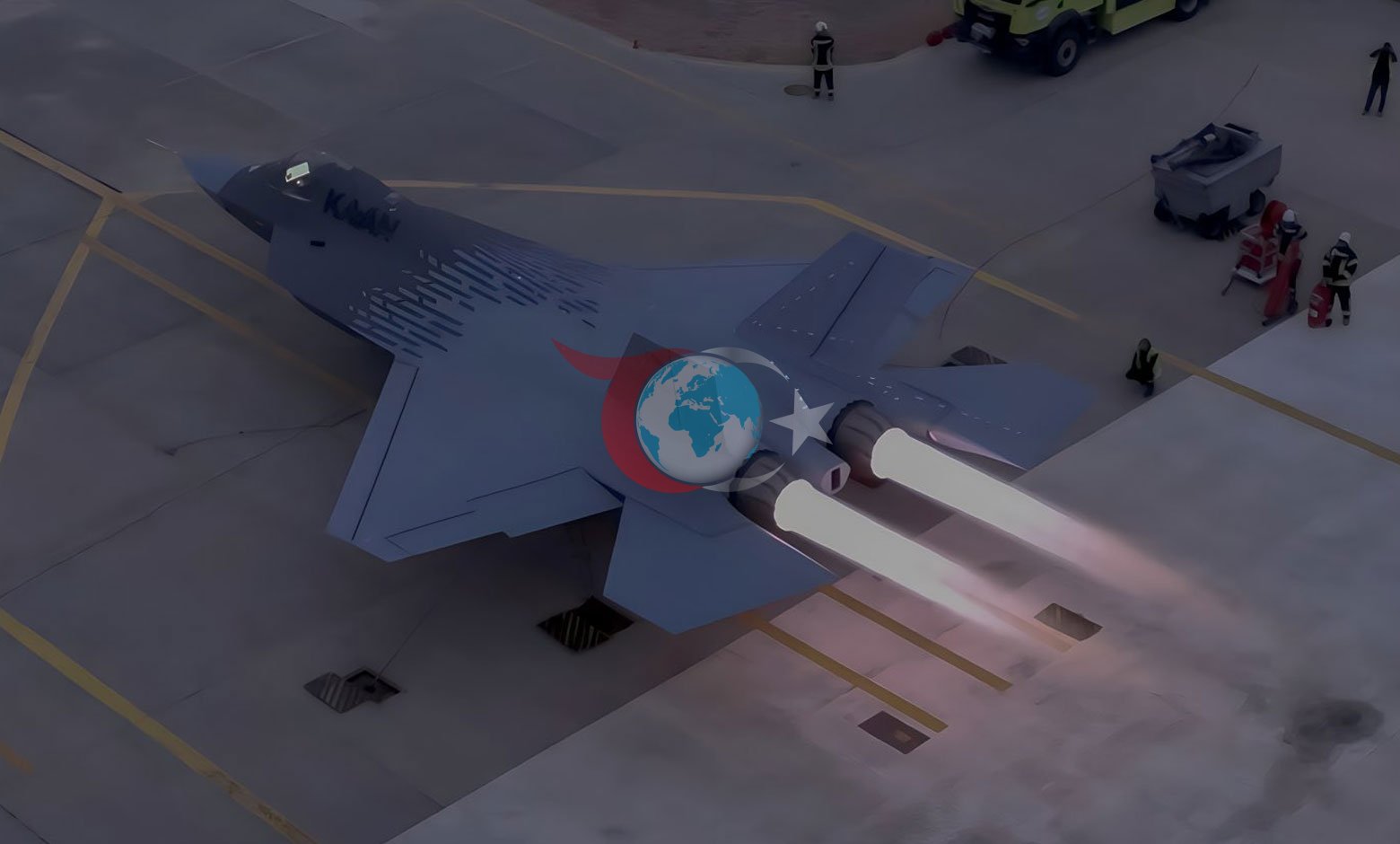 KAAN-Savaล-Uรงaฤฤฑ-F110-Afterburner