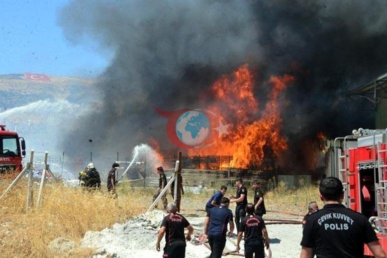 Kahramanmaraş’ta plastik fabrikasında yangın