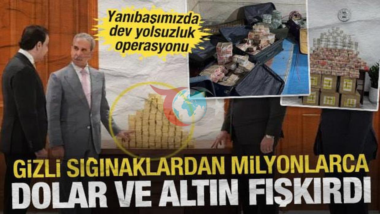 Irak'ta Dev Yolsuzluk Operasyonu: Gizli Sığınaklardan Milyonlarca Dolar ve 45 Kilogram Altın Çıktı