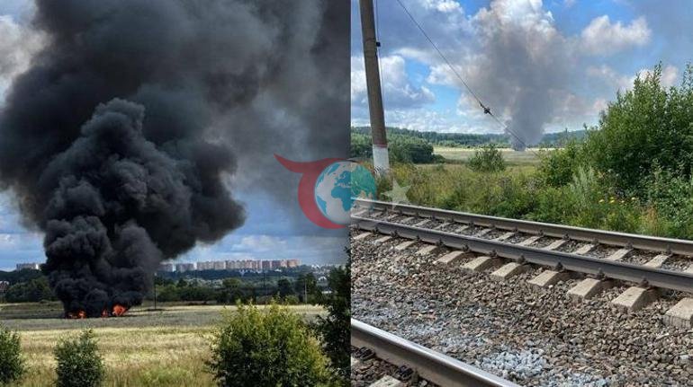 Rusyada başkent Moskova yakınlarında savaş uçağı düştü