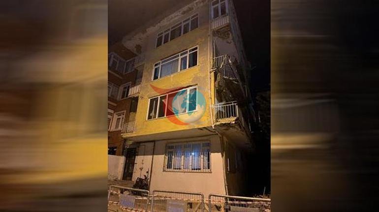 4 mərtəbəli bina böyük səs-küylə çökdü və dərhal boşaldıldı