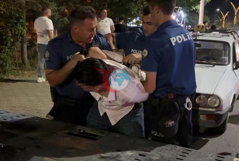 Sərxoş sürücü qəza etdi, polislə davadan sonra xaos 12 nəfər saxlanıldı