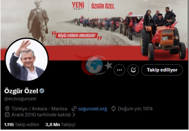 Sosial mediada Özgür Özəldən flaş hərəkət! İlk dəfə Yeni Parti adından istifadə etdi - Şəkil: Genişlik- data