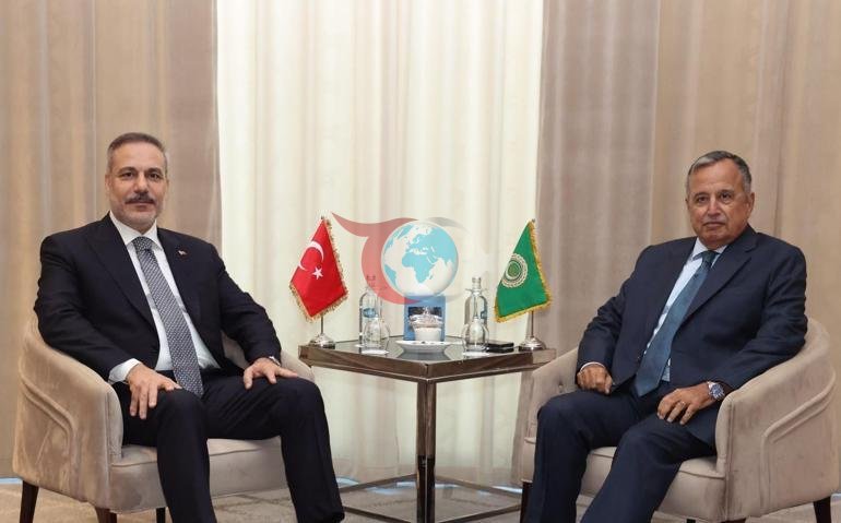 Xarici İşlər Naziri Hakan Fidan Misirdə Ərəb Liqasının Baş katibi Fehmi ilə görüşüb