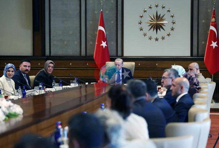 Prezident Ərdoğan şəhid ailələrini qəbul etdi