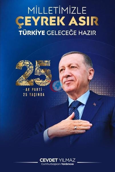Ak Partiyanın 25-ci ildönümü ilə əlaqədar sədr müavini Yılmazdan paylaşım