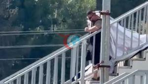 Cumhurbaşkanı Erdoğanın pankartına zarar veren şüpheli tutuklandı