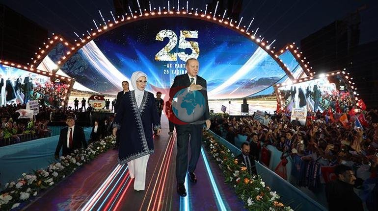 AK Partide 25. yıl coşkusu Dev mitinge 100 binden fazla kişi katıldı