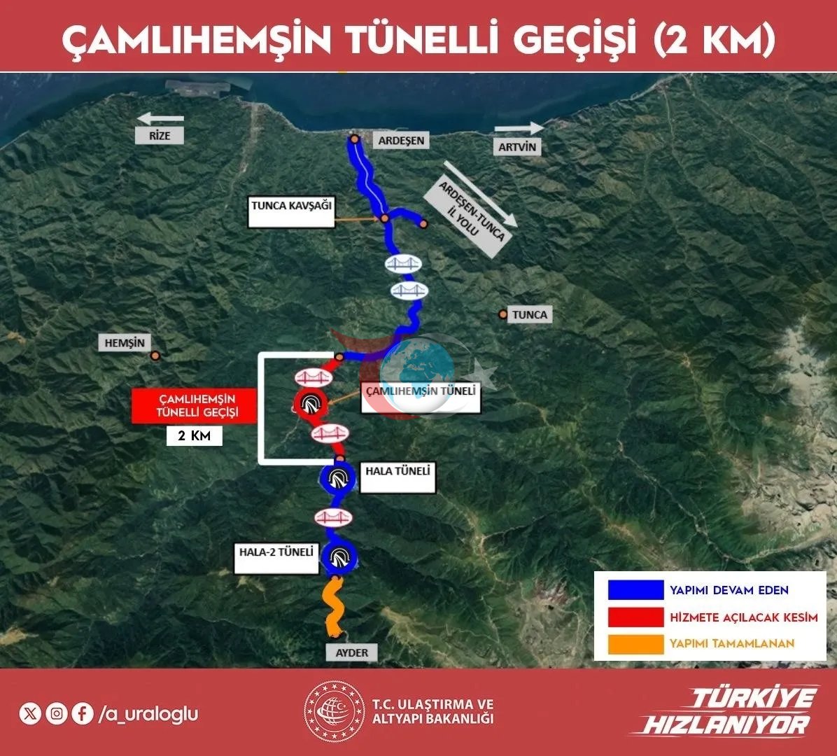 Ayder yolunda tarihi açılış! Çamlıhemşin Tünelli Geçişi hizmete girdi: 772 milyon TL tasarruf sağlanacak - 3